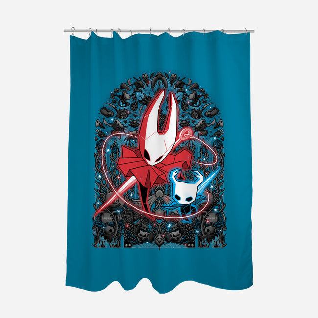 Mosaic Hornet-None-Polyester-Shower Curtain-zybbhorn