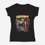 Groovy Painting-Womens-V-Neck-Tee-zascanauta