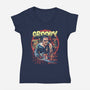 Groovy Painting-Womens-V-Neck-Tee-zascanauta