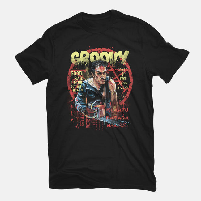 Groovy Painting-Womens-Fitted-Tee-zascanauta