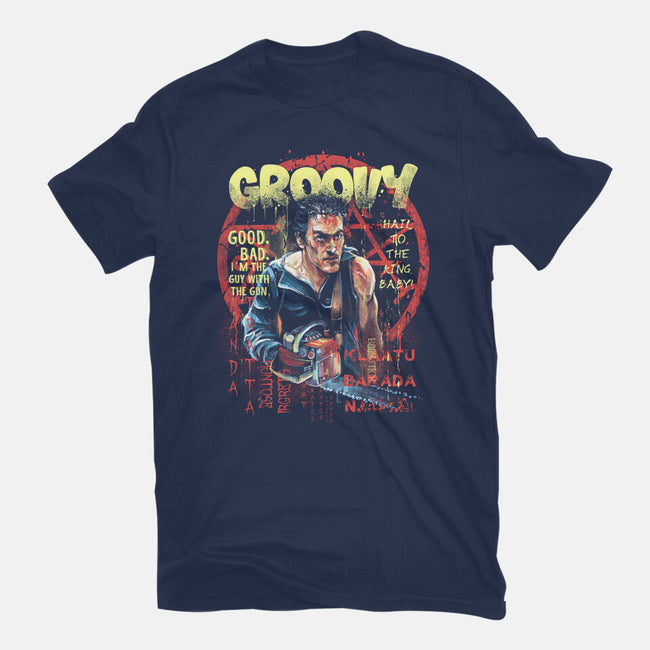 Groovy Painting-Womens-Fitted-Tee-zascanauta