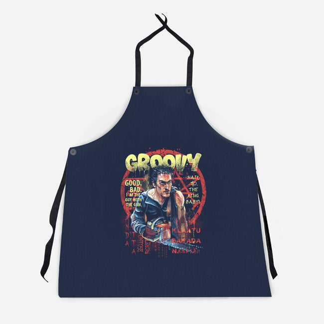 Groovy Painting-Unisex-Kitchen-Apron-zascanauta