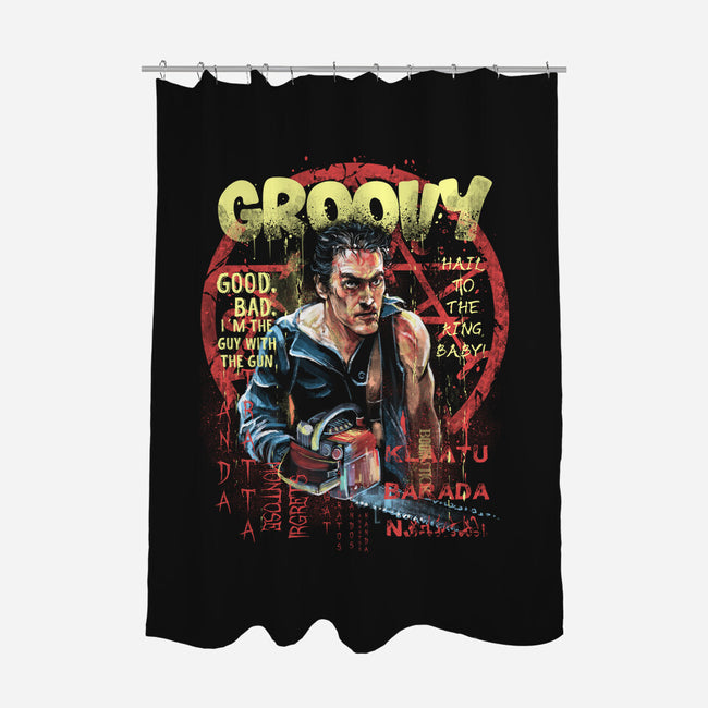 Groovy Painting-None-Polyester-Shower Curtain-zascanauta