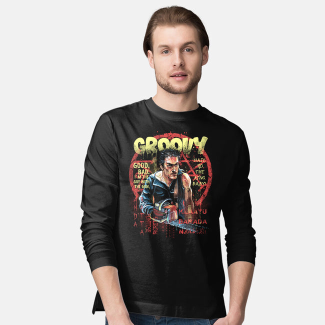 Groovy Painting-Mens-Long Sleeved-Tee-zascanauta