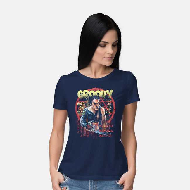Groovy Painting-Womens-Basic-Tee-zascanauta