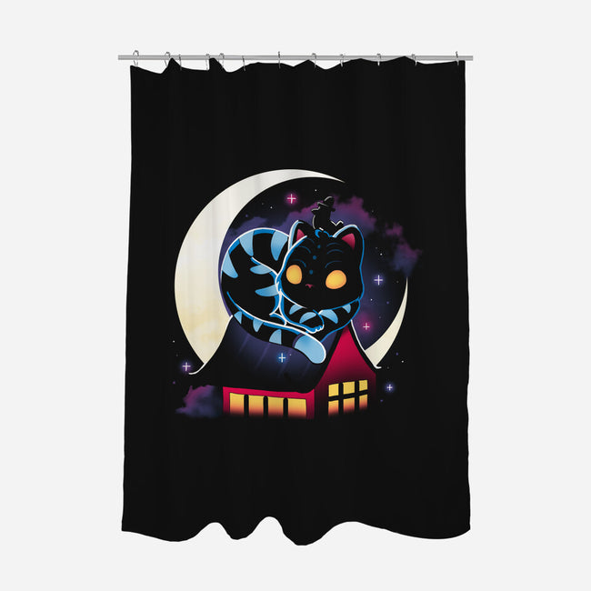 Japan Cat-None-Polyester-Shower Curtain-Vallina84
