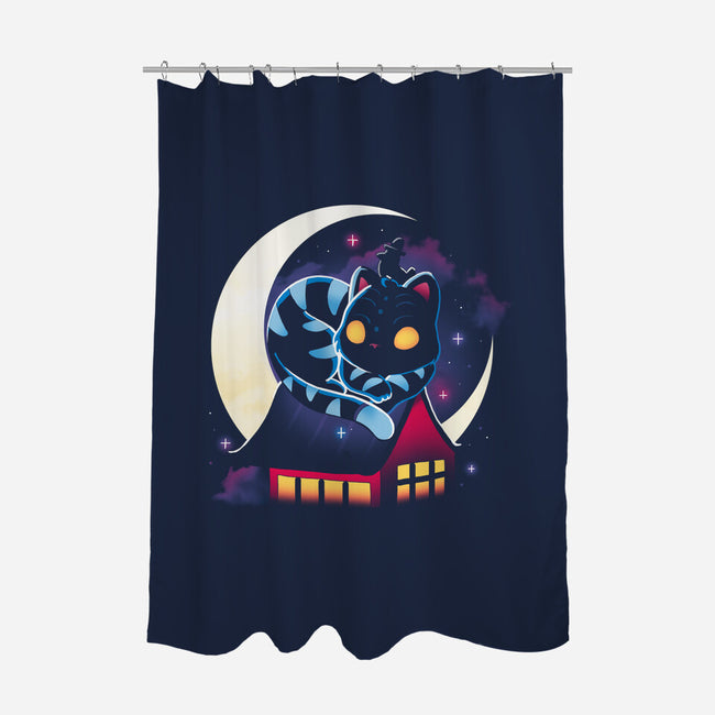 Japan Cat-None-Polyester-Shower Curtain-Vallina84