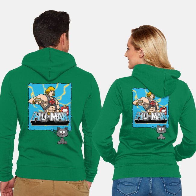 Cat Hero-Unisex-Zip-Up-Sweatshirt-imisko