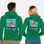 Cat Hero-Unisex-Zip-Up-Sweatshirt-imisko