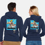Cat Hero-Unisex-Zip-Up-Sweatshirt-imisko