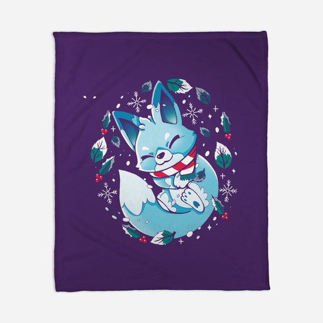 Winter Fox-None-Fleece-Blanket-Vallina84