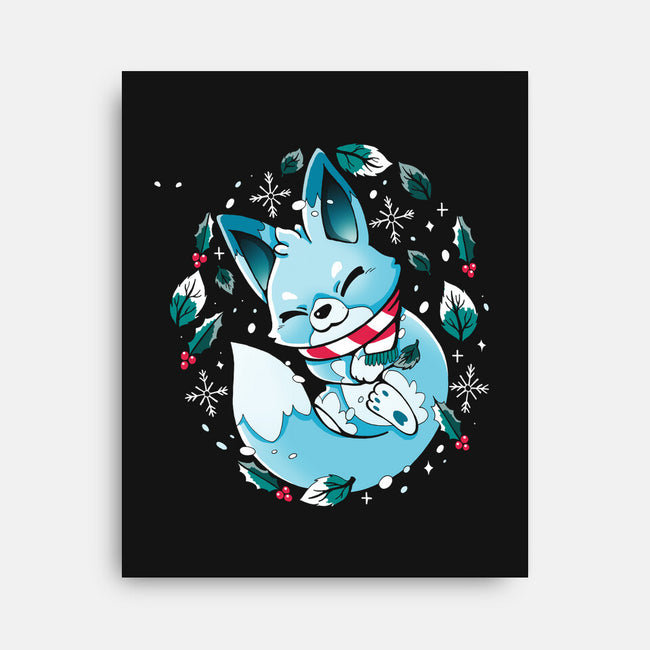 Winter Fox-None-Stretched-Canvas-Vallina84