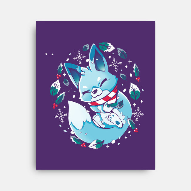 Winter Fox-None-Stretched-Canvas-Vallina84