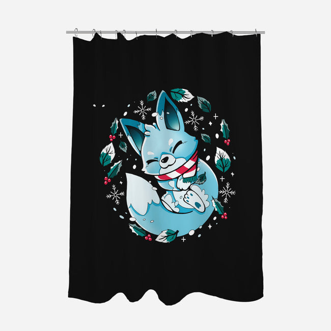 Winter Fox-None-Polyester-Shower Curtain-Vallina84