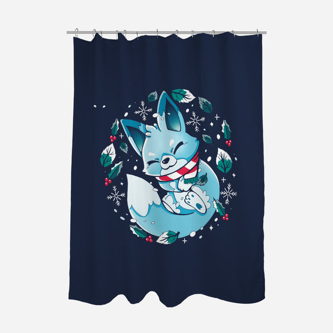 Winter Fox-None-Polyester-Shower Curtain-Vallina84