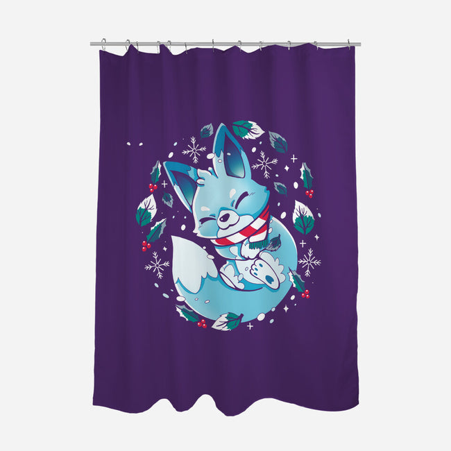 Winter Fox-None-Polyester-Shower Curtain-Vallina84