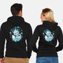 Winter Fox-Unisex-Zip-Up-Sweatshirt-Vallina84