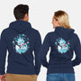 Winter Fox-Unisex-Zip-Up-Sweatshirt-Vallina84