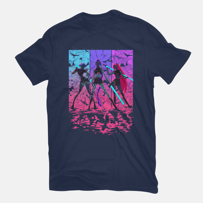 Born To Glow-Womens-Fitted-Tee-Ionfox