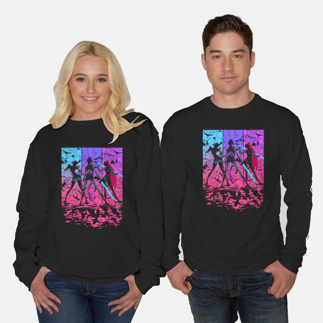 Born To Glow-Unisex-Crew Neck-Sweatshirt-Ionfox