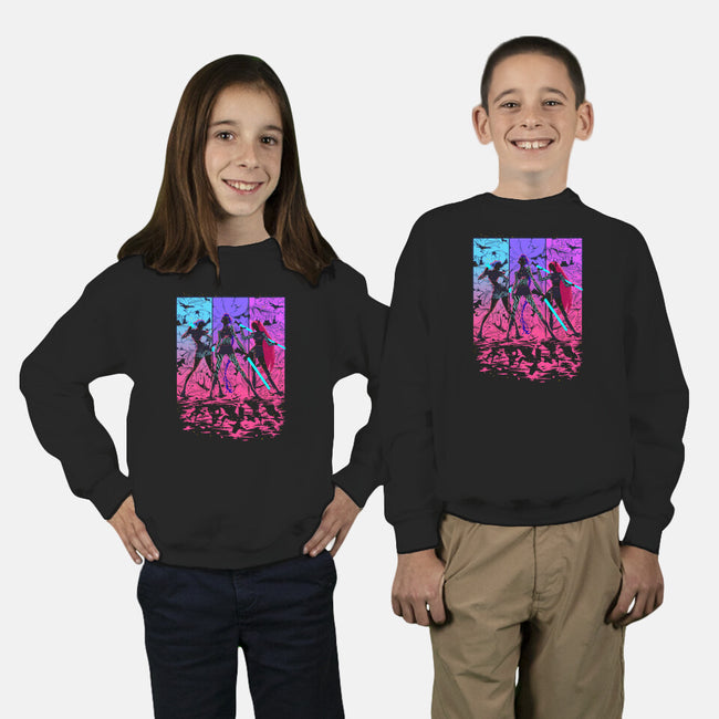 Born To Glow-Youth-Crew Neck-Sweatshirt-Ionfox