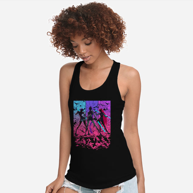 Born To Glow-Womens-Racerback-Tank-Ionfox
