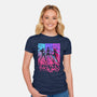 Born To Glow-Womens-Fitted-Tee-Ionfox