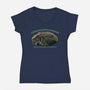 Bio Engineering Program-Womens-V-Neck-Tee-glitchygorilla