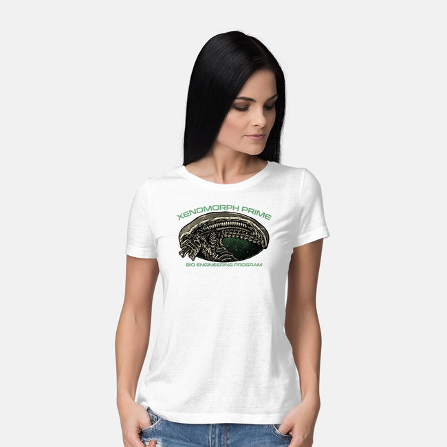 Bio Engineering Program-Womens-Basic-Tee-glitchygorilla