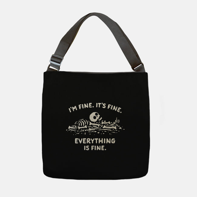 A Fine Pile Of Bones-None-Adjustable Tote-Bag-kg07