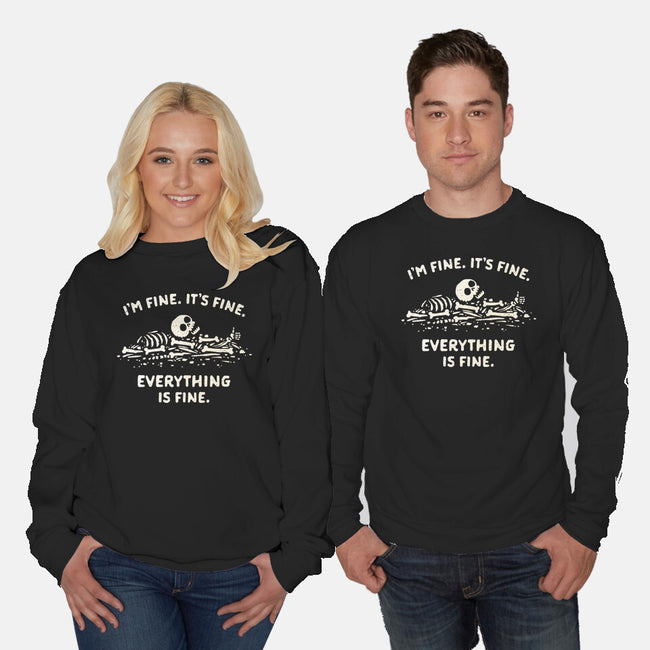 A Fine Pile Of Bones-Unisex-Crew Neck-Sweatshirt-kg07