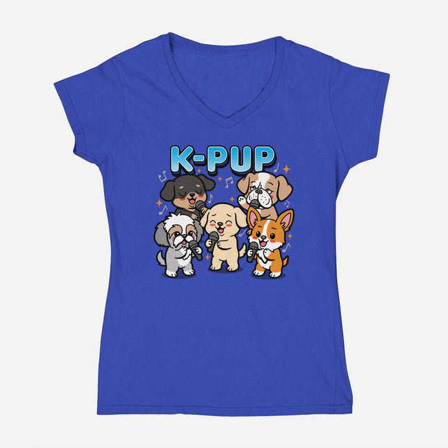 K-Pup-Womens-V-Neck-Tee-Boggs Nicolas