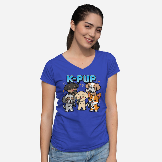 K-Pup-Womens-V-Neck-Tee-Boggs Nicolas