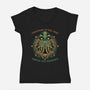 Creatures Of The Deep-Womens-V-Neck-Tee-glitchygorilla