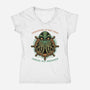 Creatures Of The Deep-Womens-V-Neck-Tee-glitchygorilla