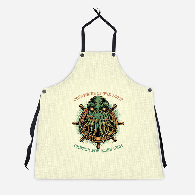 Creatures Of The Deep-Unisex-Kitchen-Apron-glitchygorilla