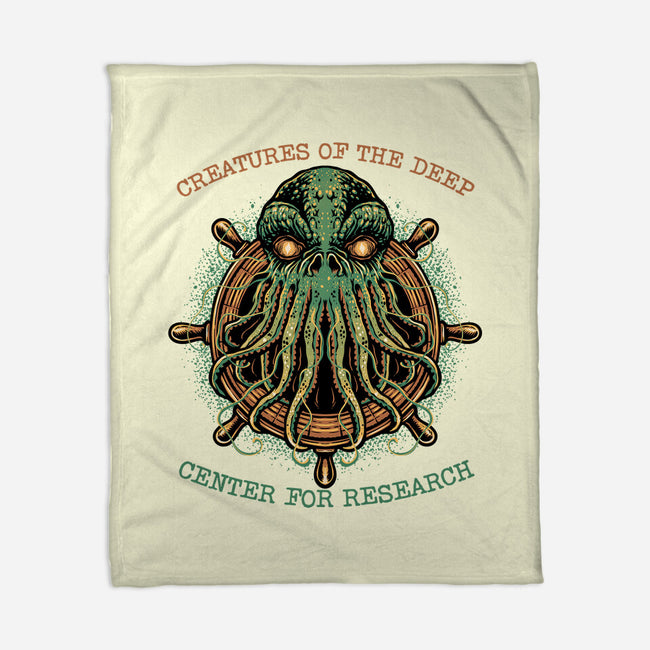 Creatures Of The Deep-None-Fleece-Blanket-glitchygorilla