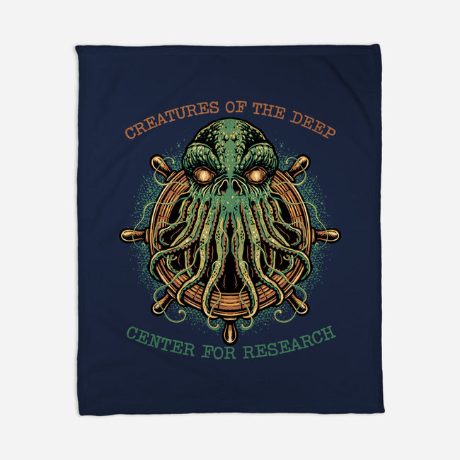 Creatures Of The Deep-None-Fleece-Blanket-glitchygorilla