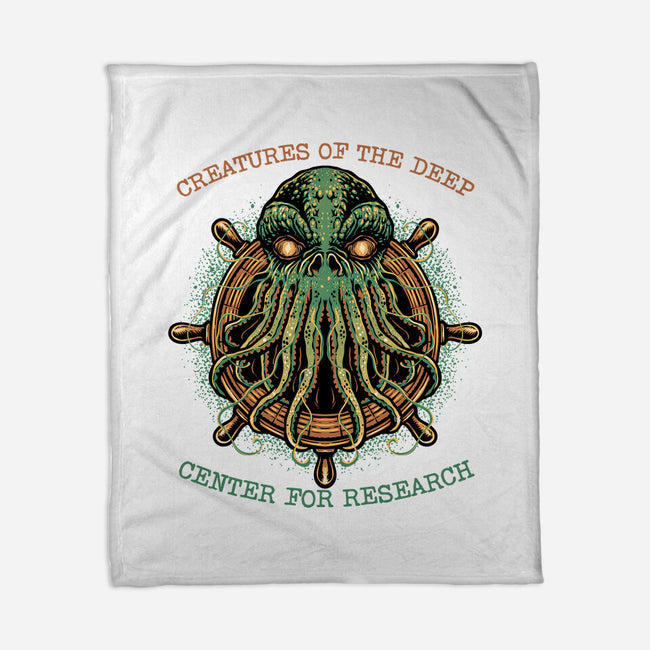 Creatures Of The Deep-None-Fleece-Blanket-glitchygorilla