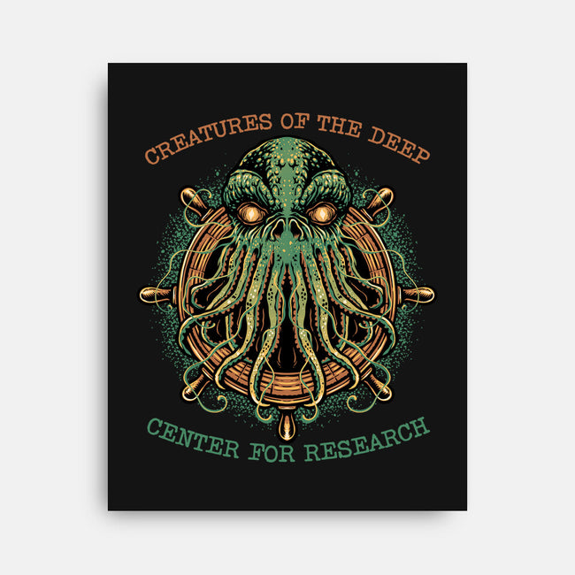 Creatures Of The Deep-None-Stretched-Canvas-glitchygorilla