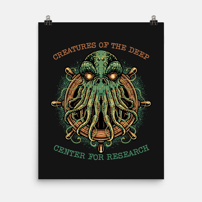 Creatures Of The Deep-None-Matte-Poster-glitchygorilla