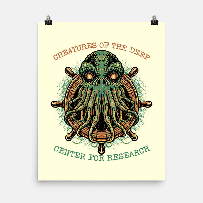 Creatures Of The Deep-None-Matte-Poster-glitchygorilla