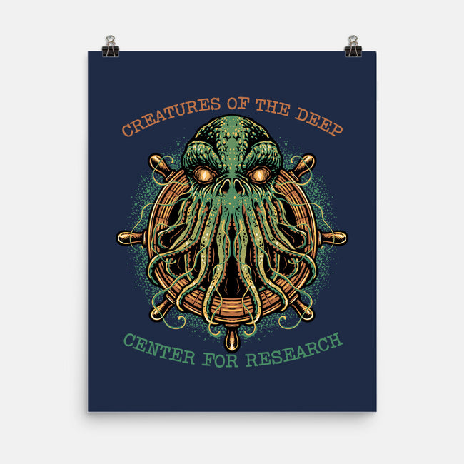 Creatures Of The Deep-None-Matte-Poster-glitchygorilla