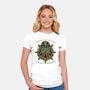 Creatures Of The Deep-Womens-Fitted-Tee-glitchygorilla