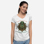 Creatures Of The Deep-Womens-V-Neck-Tee-glitchygorilla