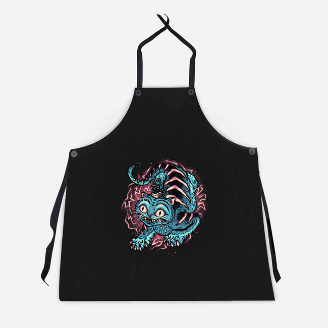 Blue Tiger Companion-Unisex-Kitchen-Apron-glitchygorilla
