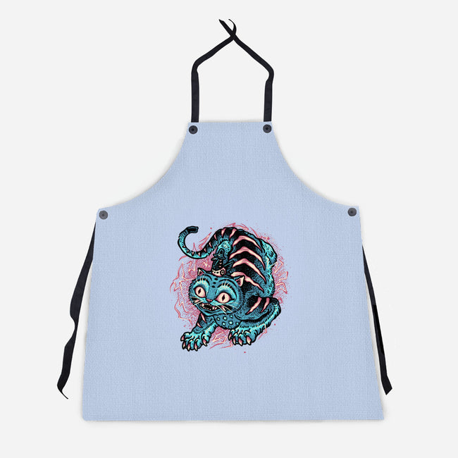Blue Tiger Companion-Unisex-Kitchen-Apron-glitchygorilla