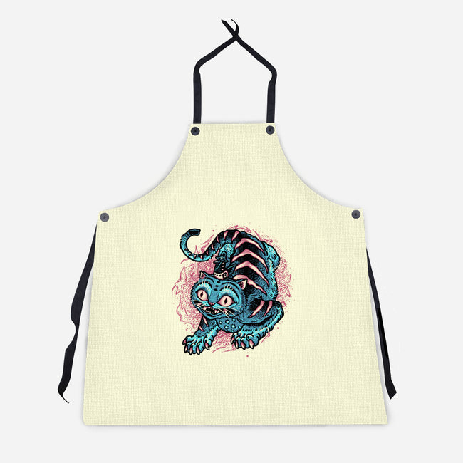 Blue Tiger Companion-Unisex-Kitchen-Apron-glitchygorilla