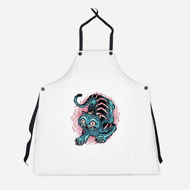 Blue Tiger Companion-Unisex-Kitchen-Apron-glitchygorilla