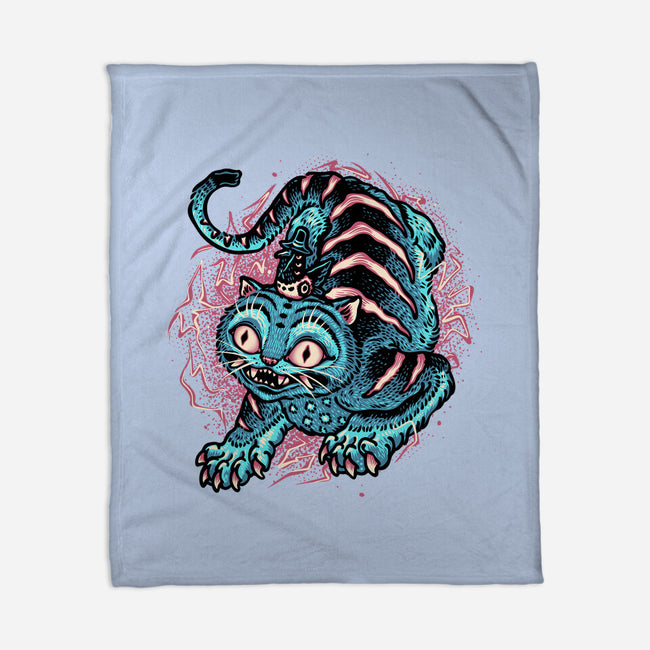 Blue Tiger Companion-None-Fleece-Blanket-glitchygorilla